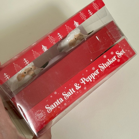 Tinsel and Elves Santa Salt and Pepper Shaker Set - Like New, Never Used - Picture 10 of 11